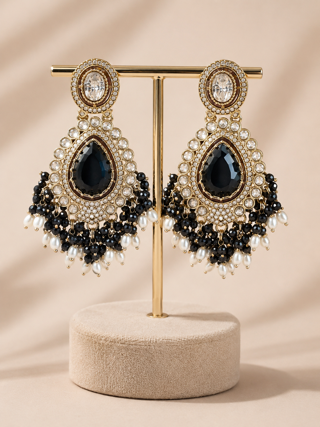 Midnight Royale Statement Earrings