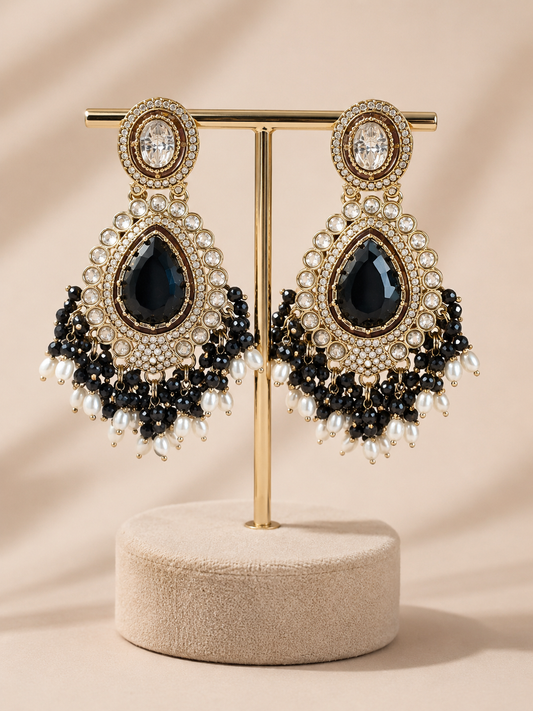 Midnight Royale Statement Earrings
