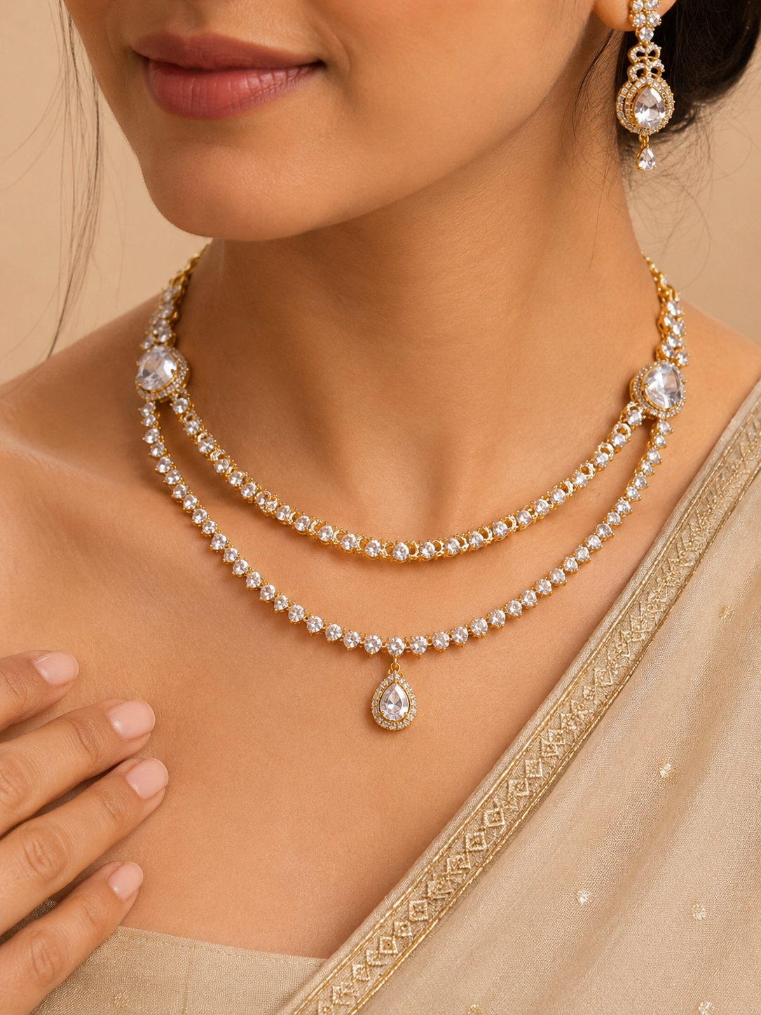 Pearl Royale Layered Necklace Set