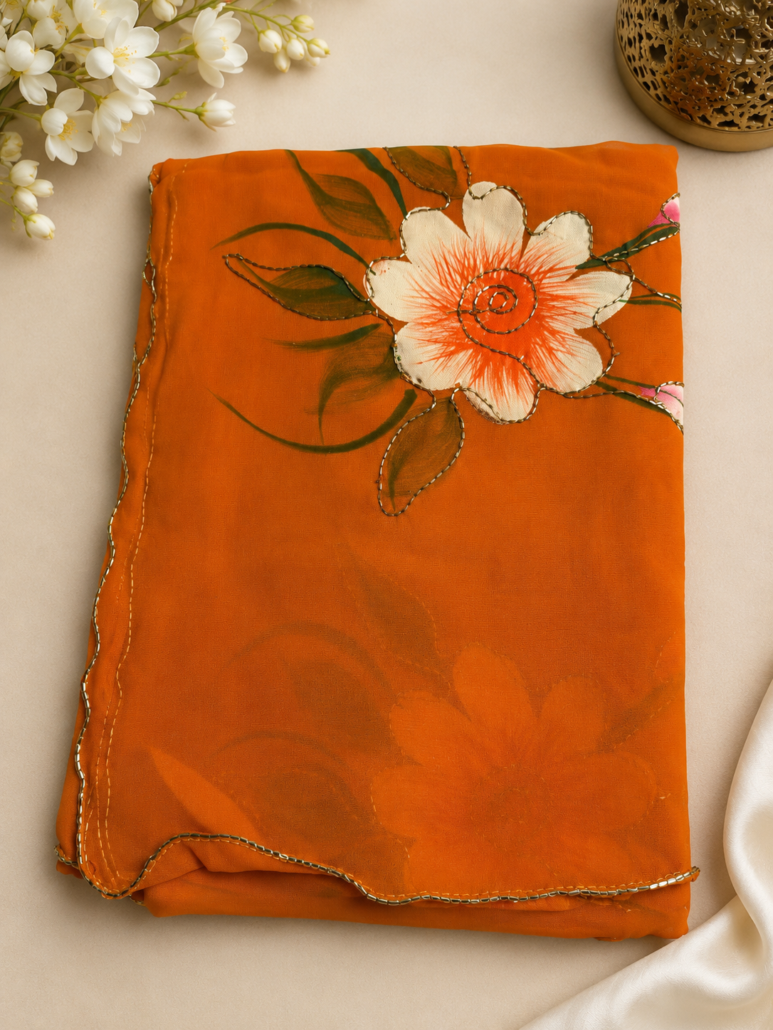 Designer Floral Print saree