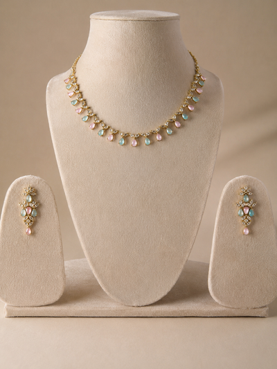Pastel Dewdrop Necklace Set