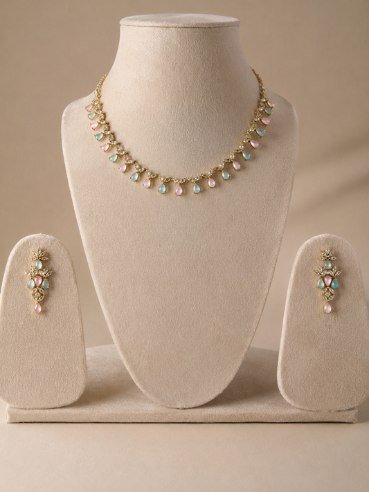 Pastel Dewdrop Necklace Set