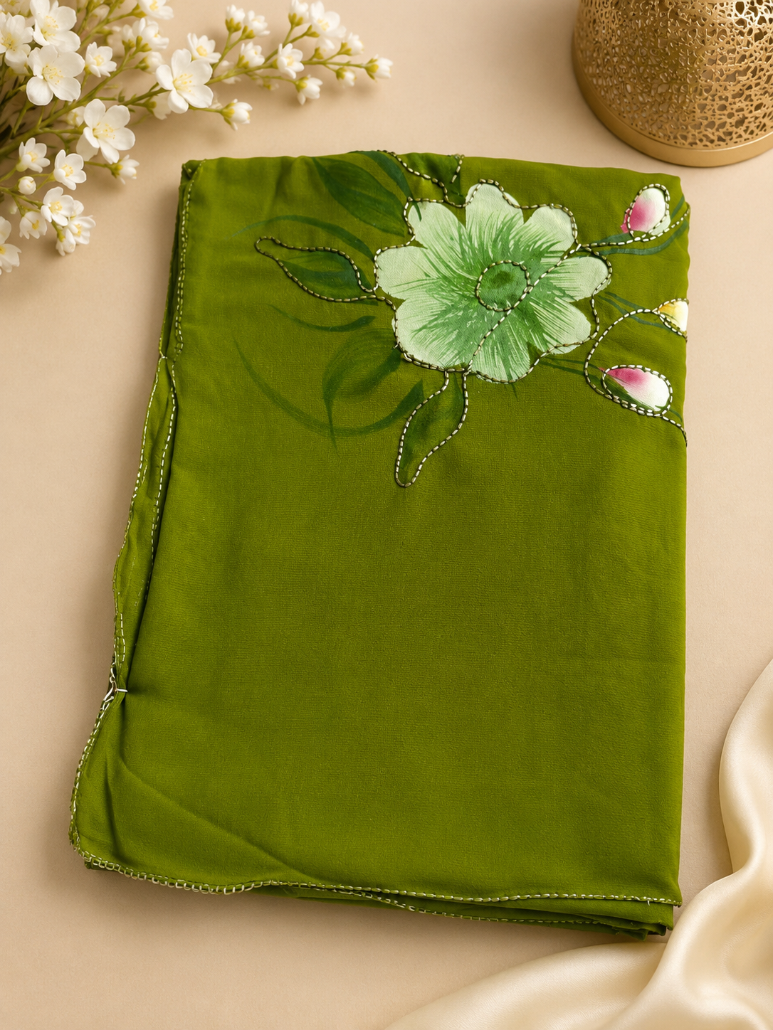Designer Floral Print saree