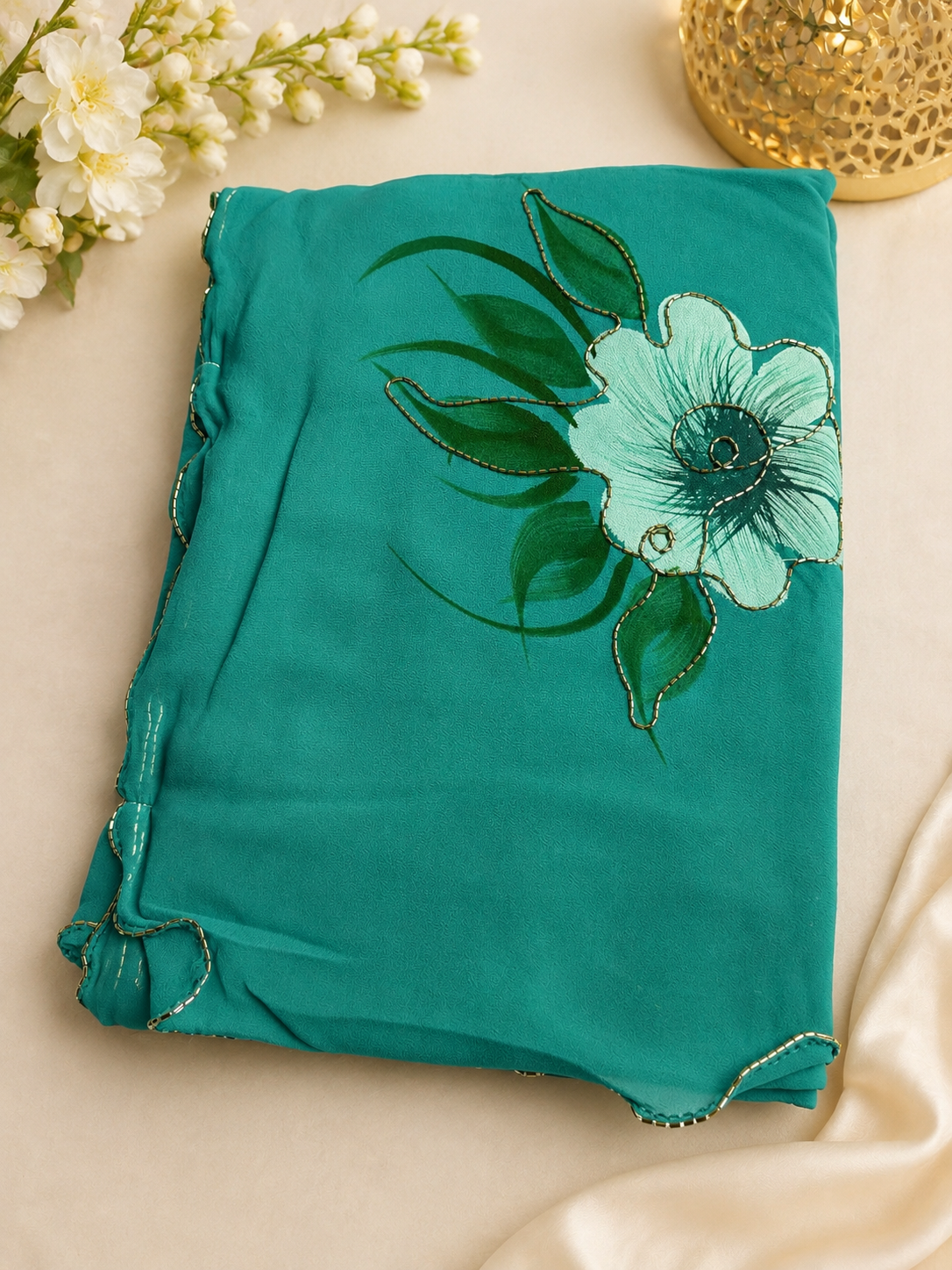 Designer Floral Print saree