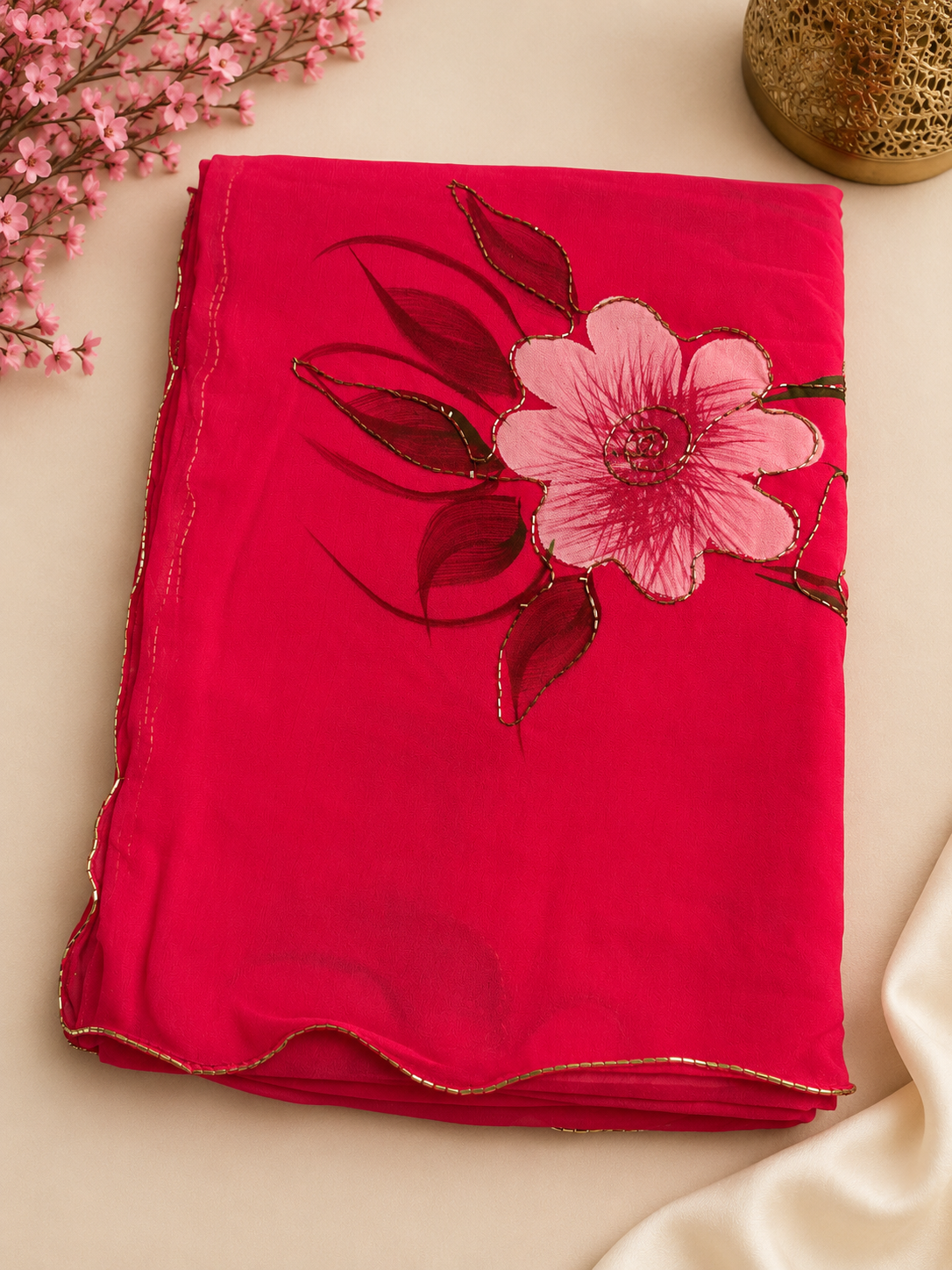 Designer Floral Print saree