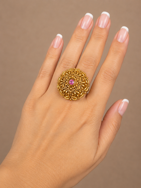Golden Bloom Ring ✨