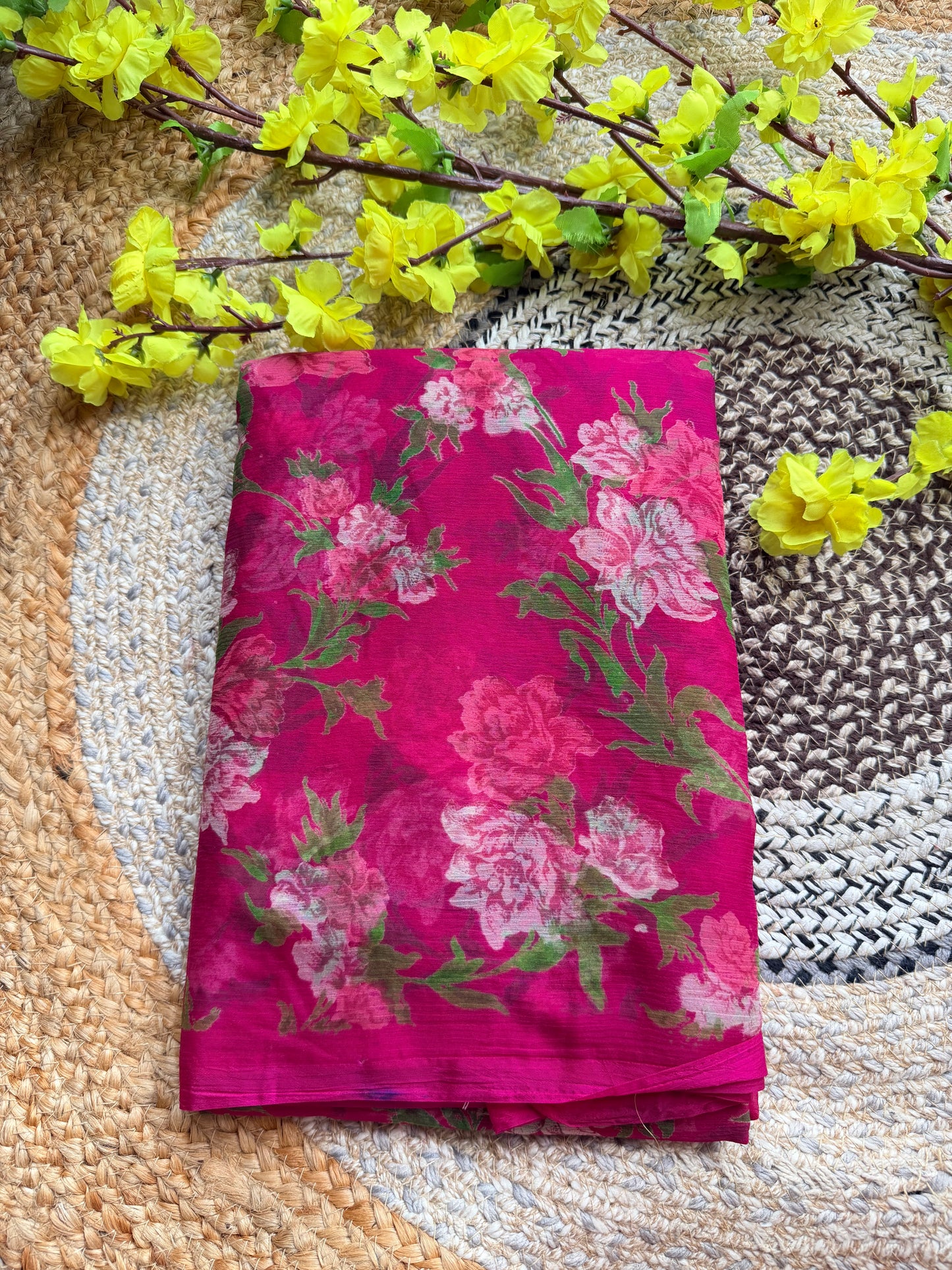 Chiffon printed saree