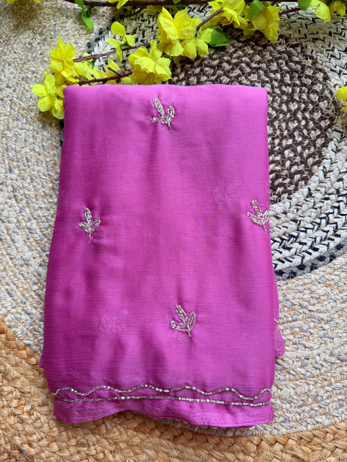 Pure chiffon saree