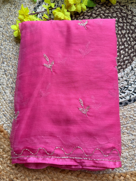 Pure chiffon saree