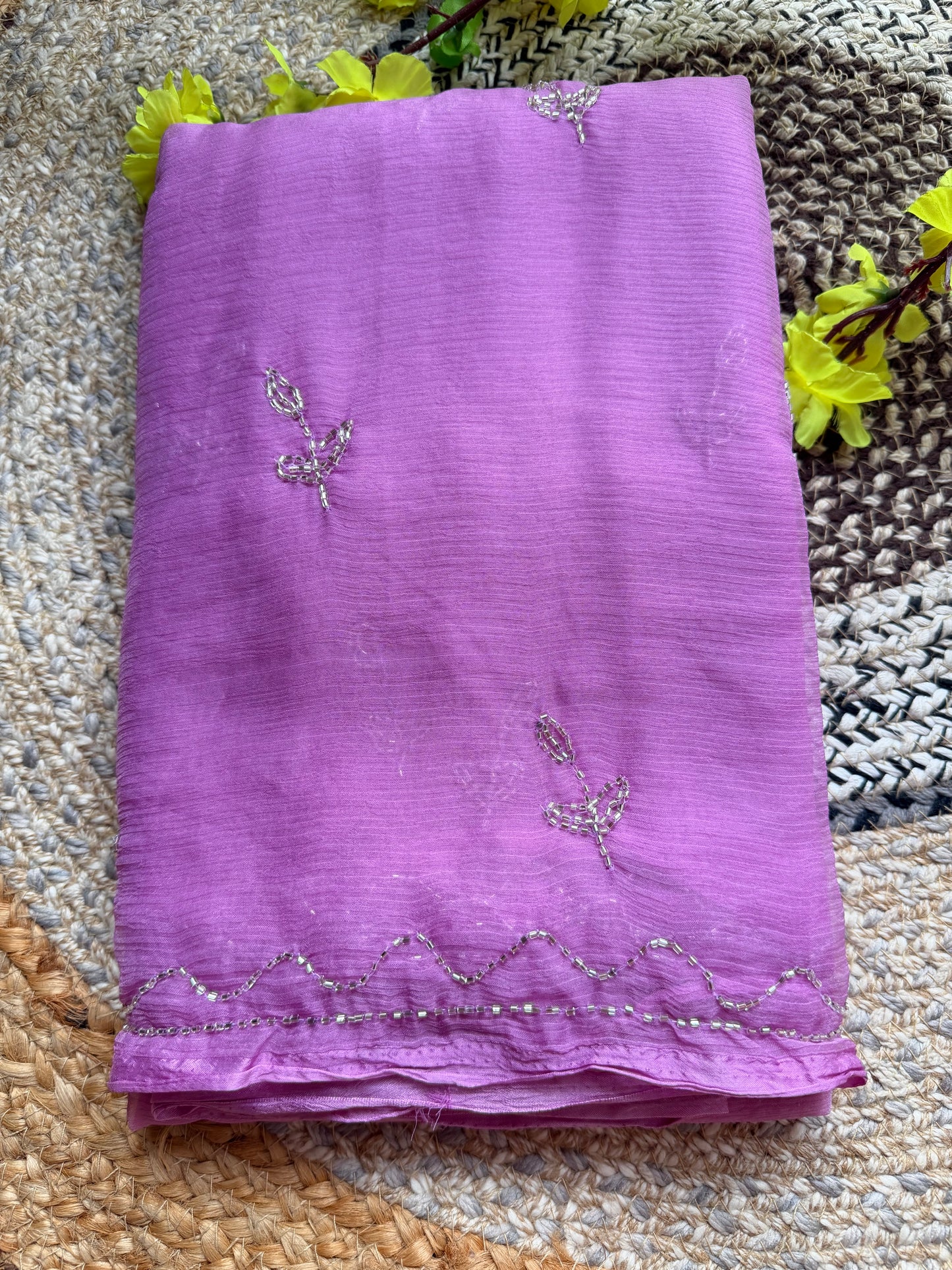 Pure chiffon saree